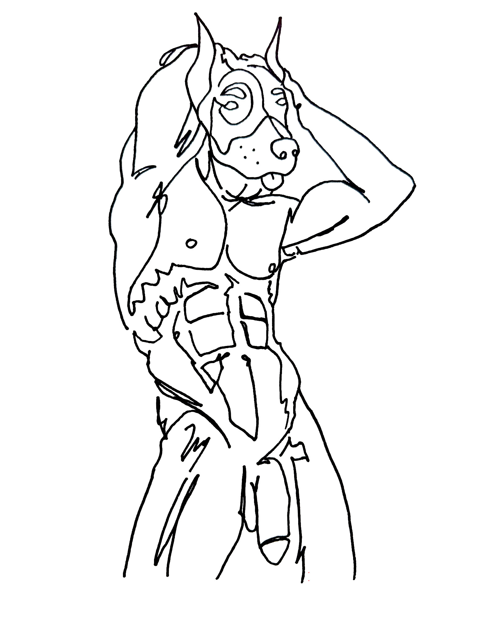Mythics dog drawing